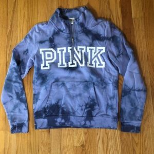 VS pink quarter zip up